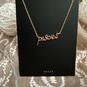 Zodiac sign necklace (Pisces)
